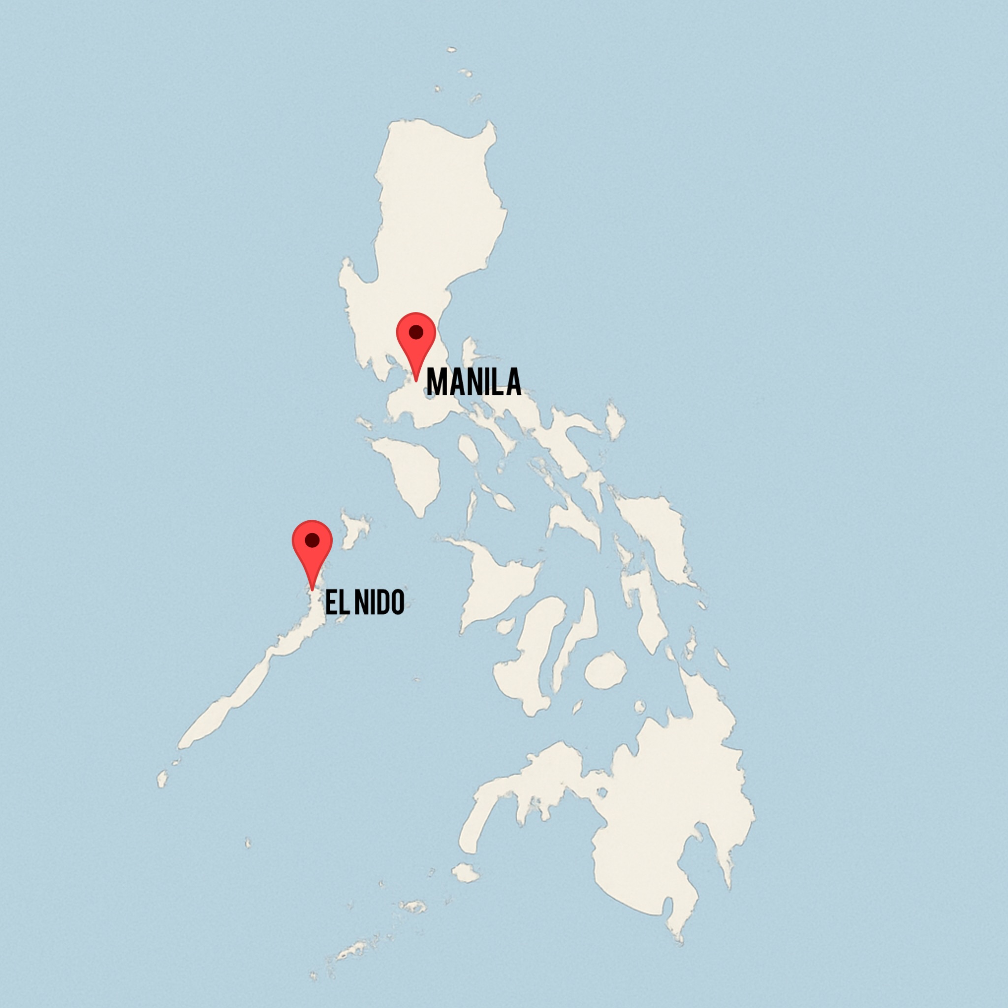 Map image for Manila & El Nido Tour